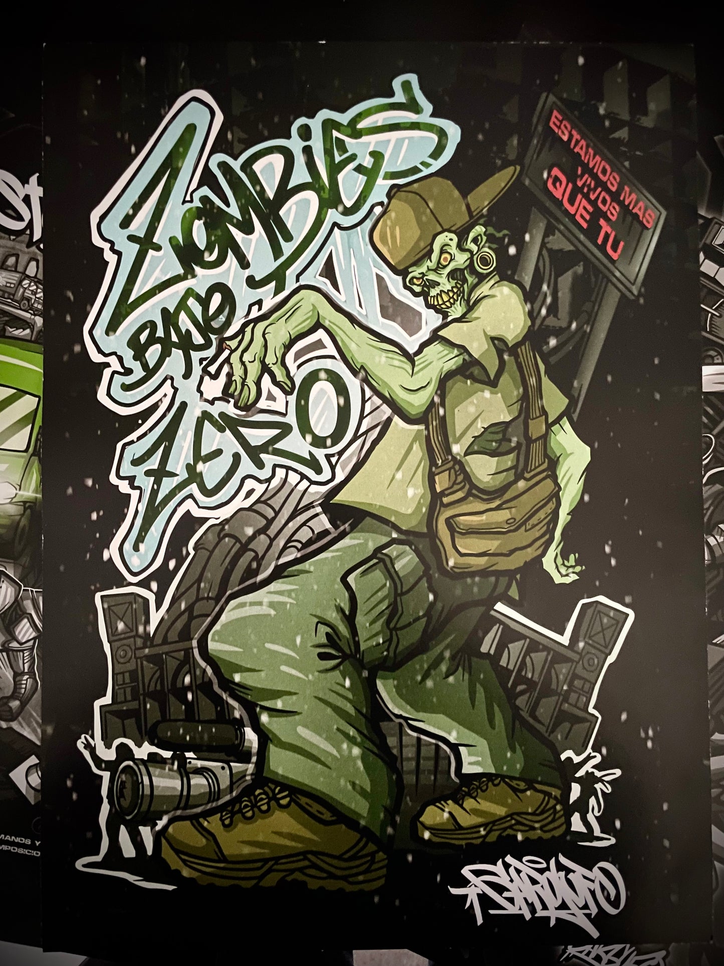 Lamina ZOMBIES BAJO CERO